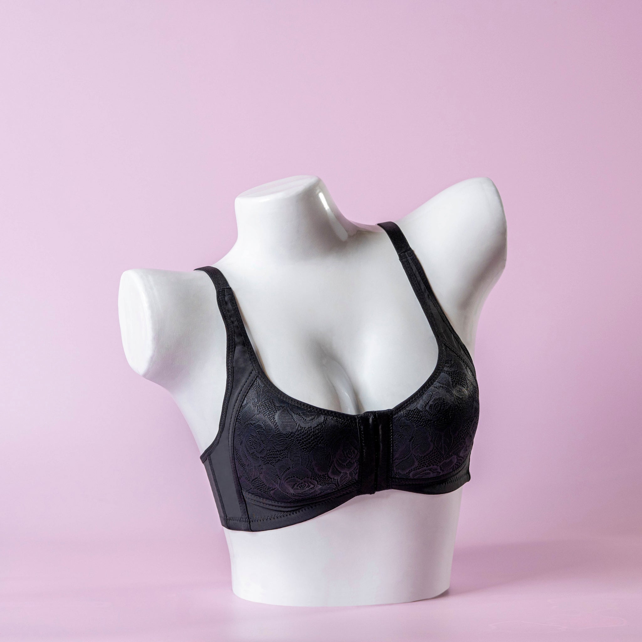 Non-Wired Front Closure Minimizer Bra - 1061