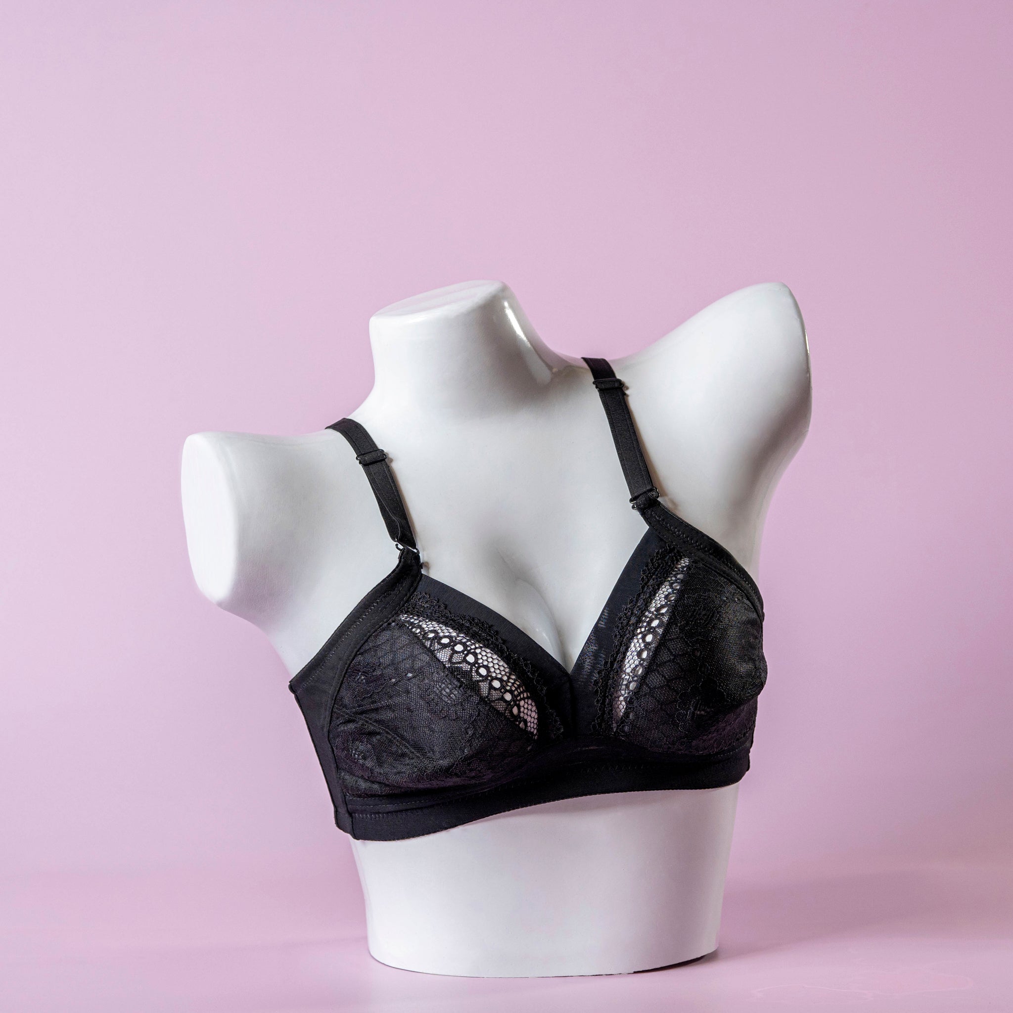 Non-Wired Foam Padded Bra - D322 (Net)