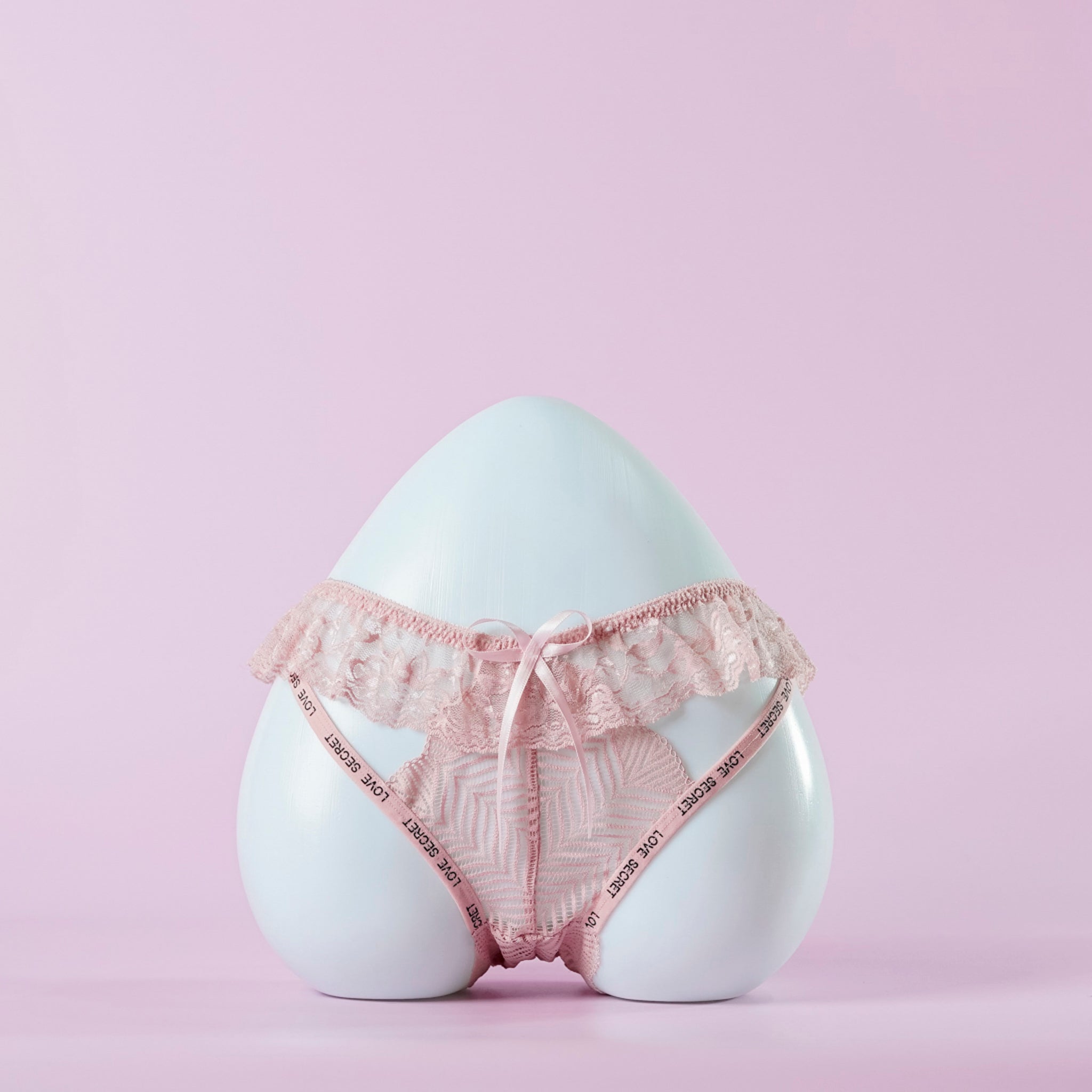 Floral Bow Net Panty