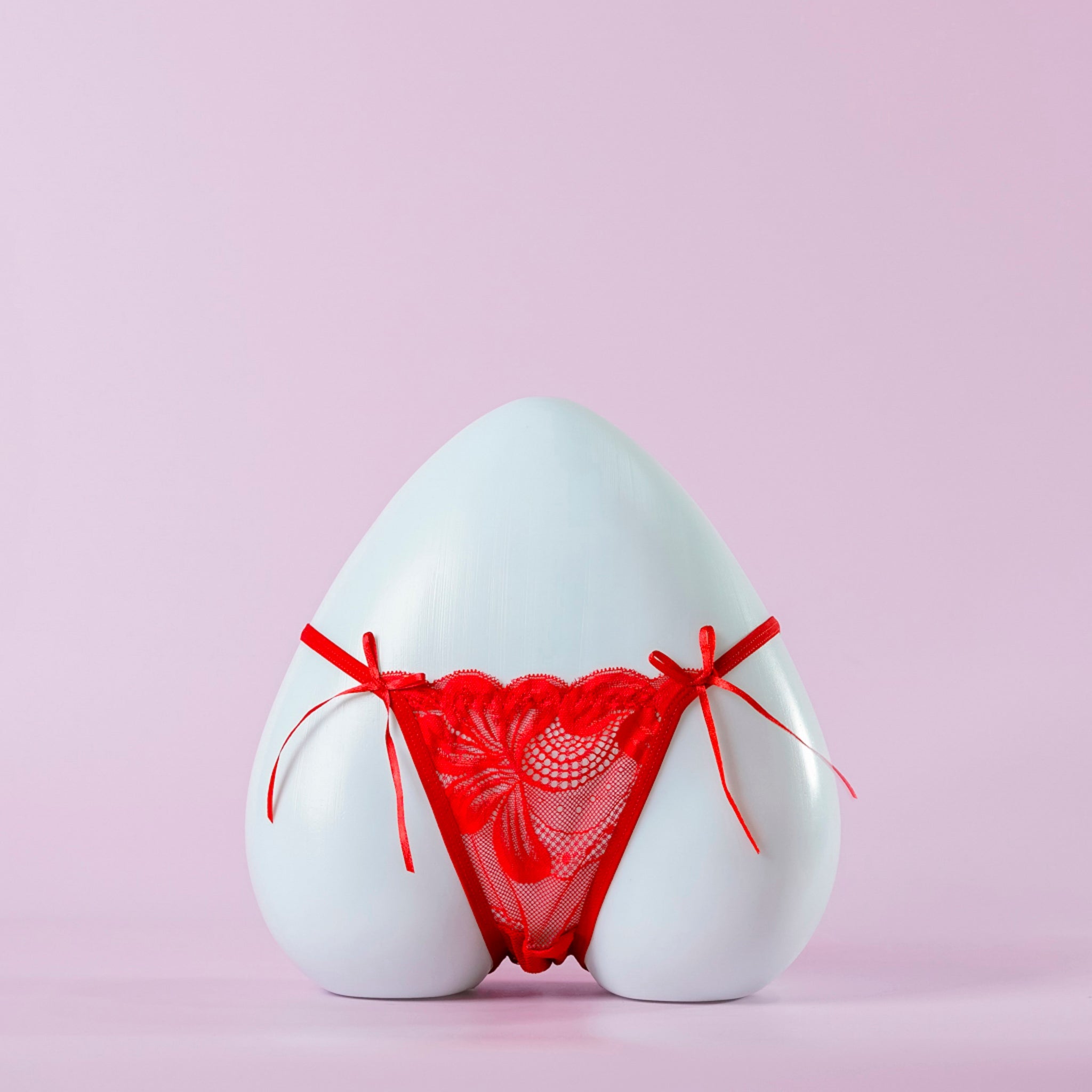 Double Bow Floral Net Panty