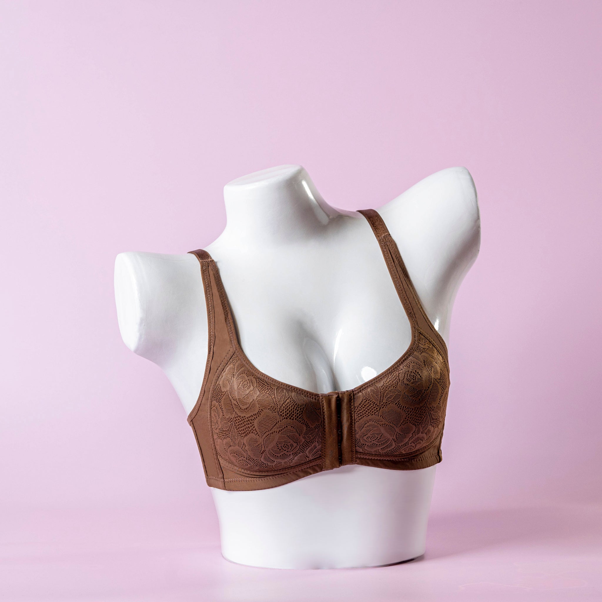 Non-Wired Front Closure Minimizer Bra - 1061