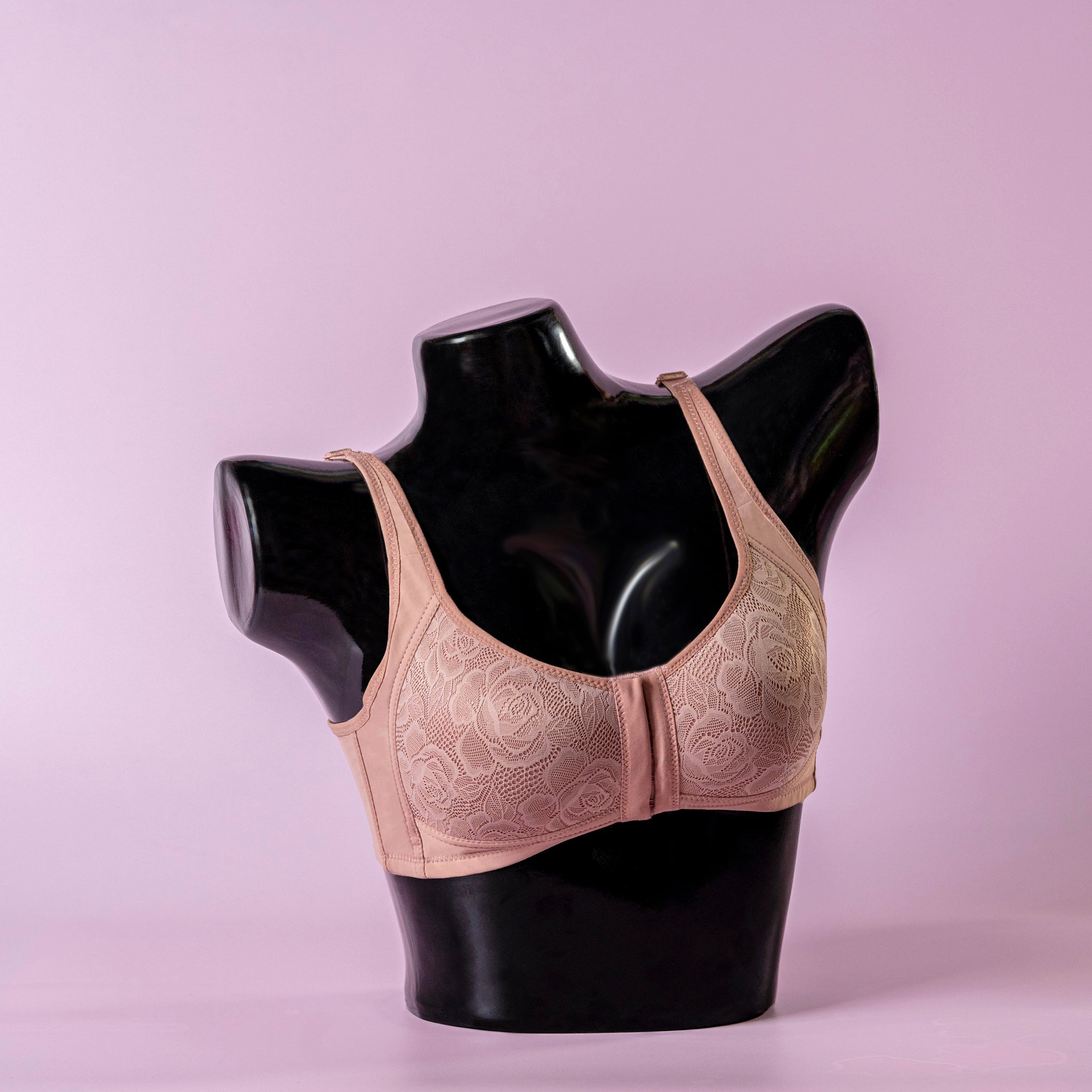 Non-Wired Front Closure Minimizer Bra - 1061