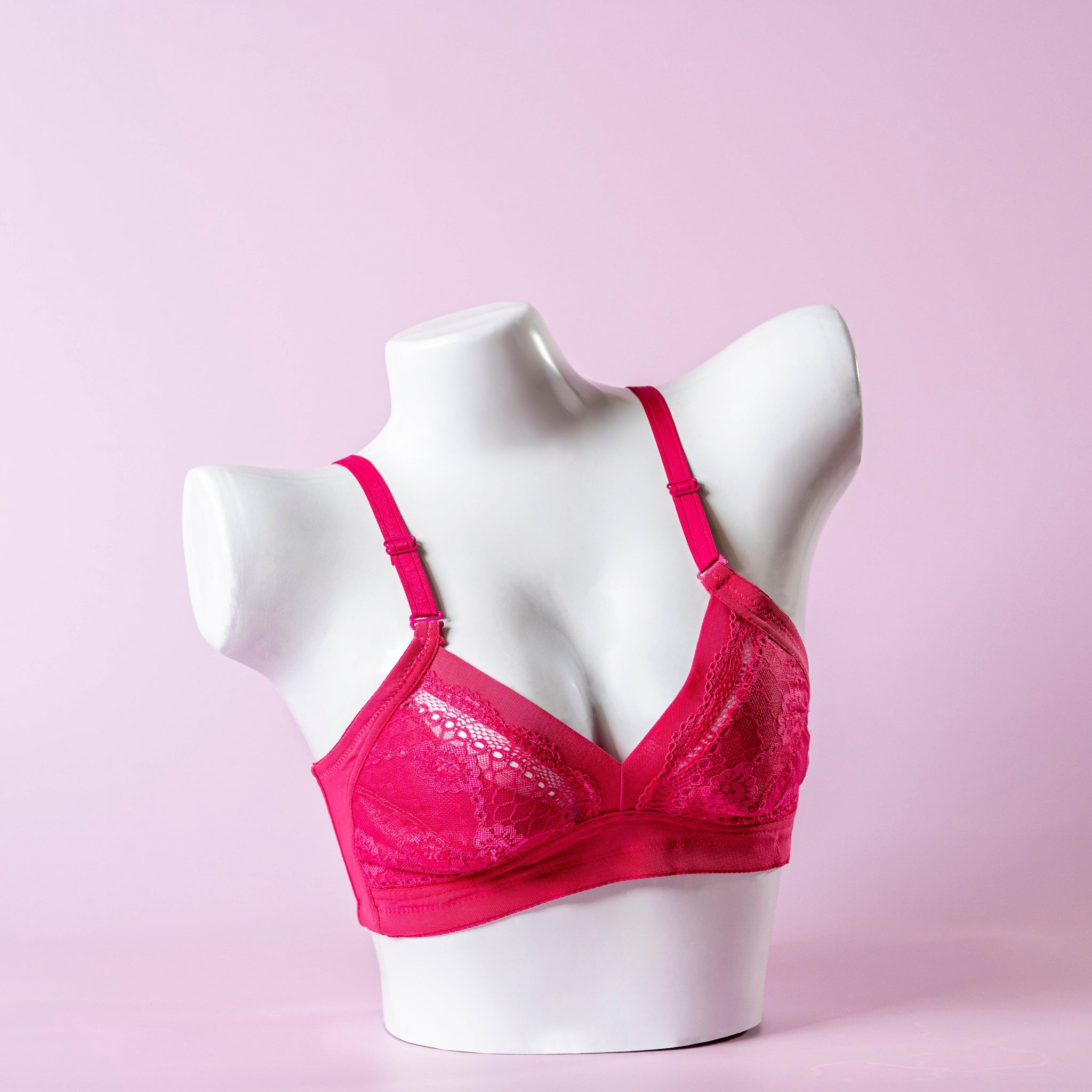 Non-Wired Foam Padded Bra - D322 (Net)