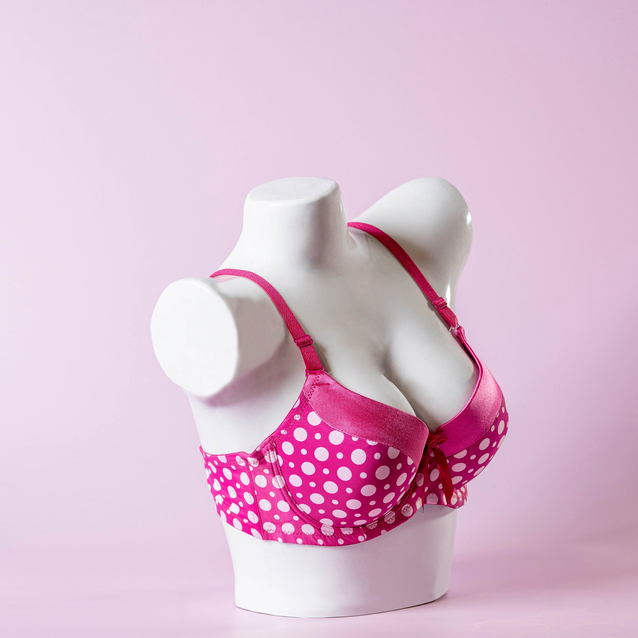 Wired Light Padded Polka Dot Bra - 1570