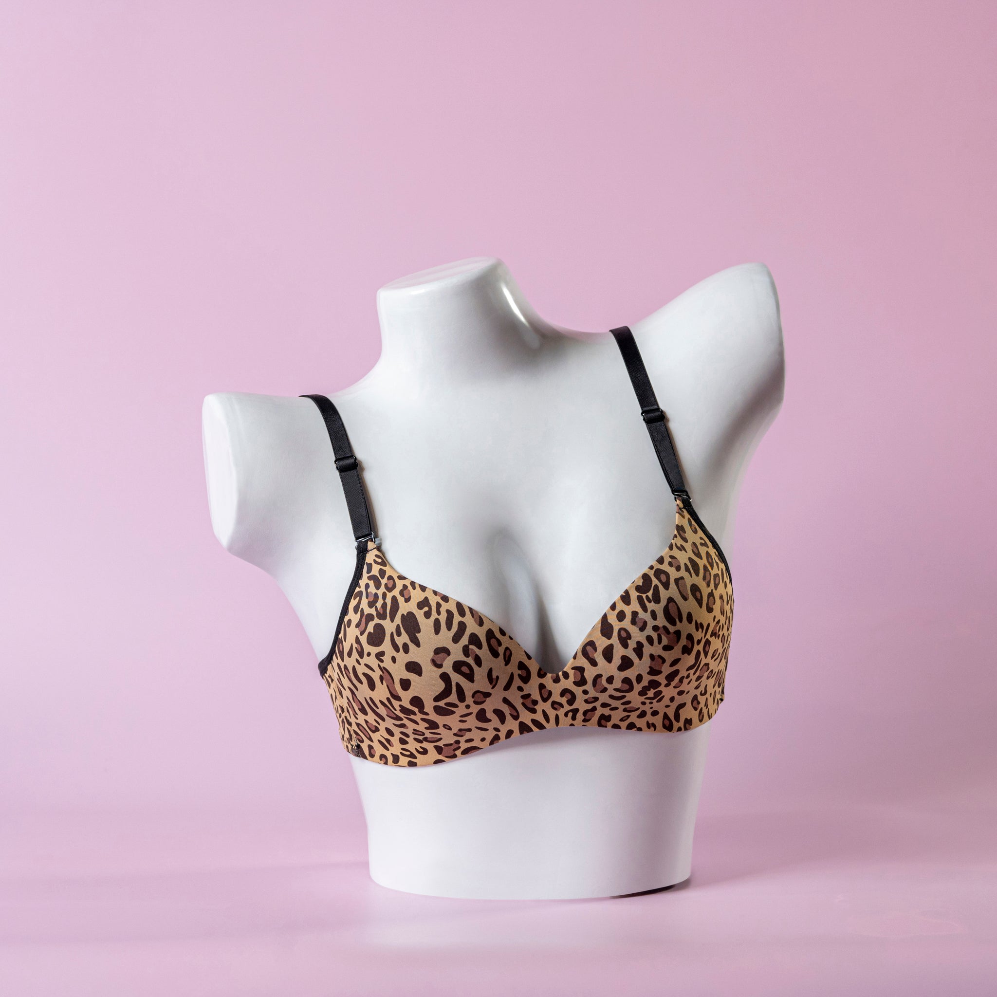 Deep Cup Cheetah Print Minimizer Bra - 2507
