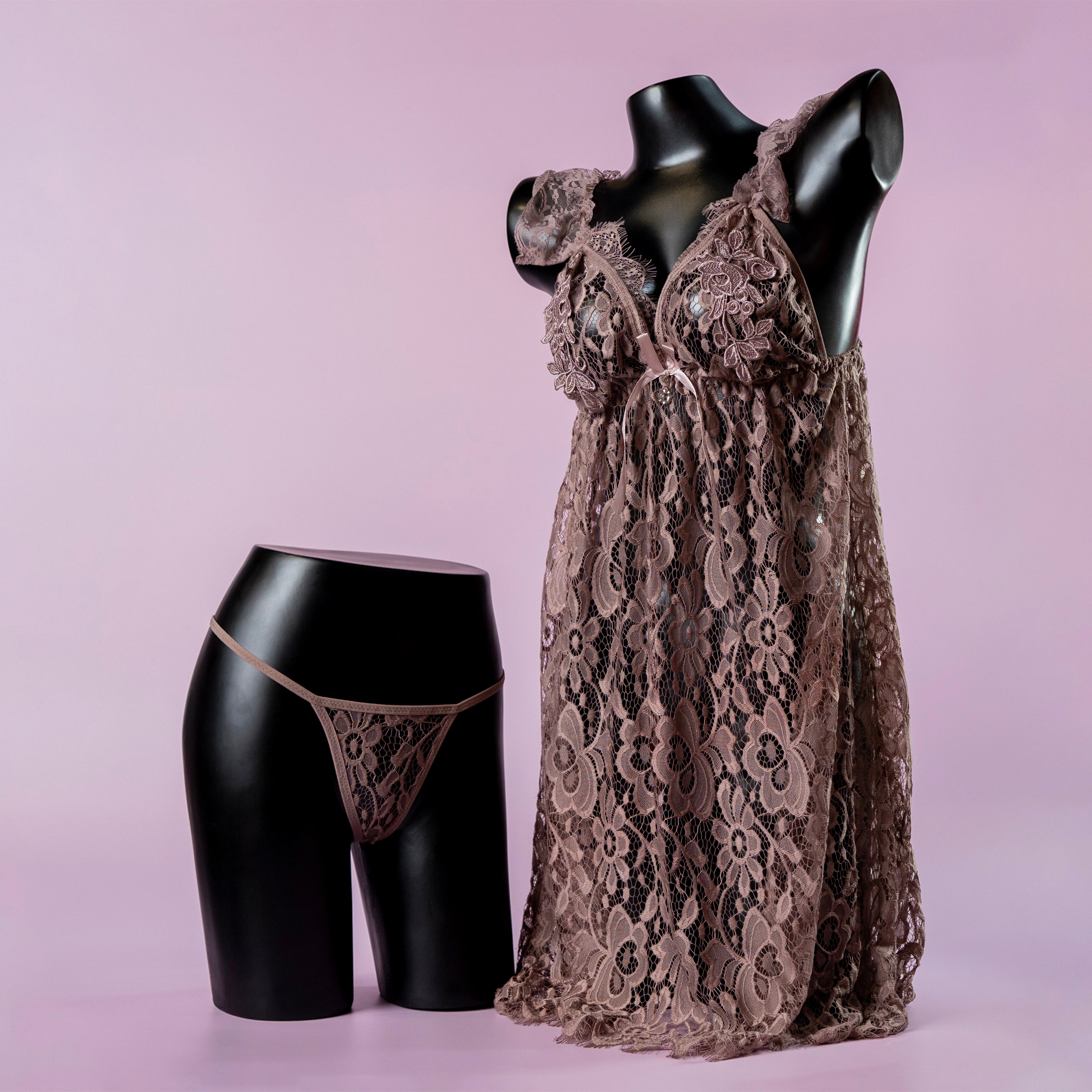 Light Padded Nighty with Shorts - 2902