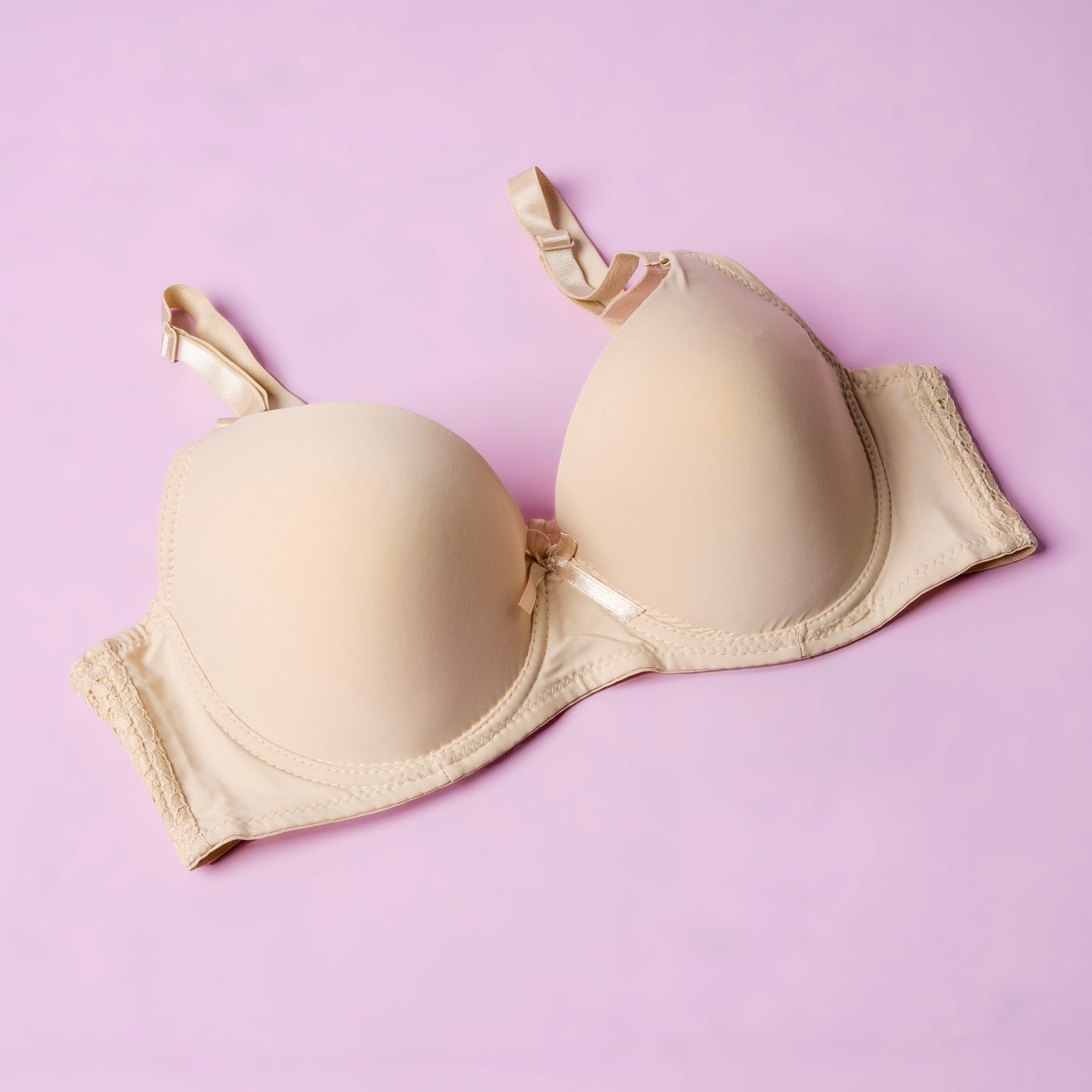 Lightly Padded Wired Bra with Net Straps - 8303